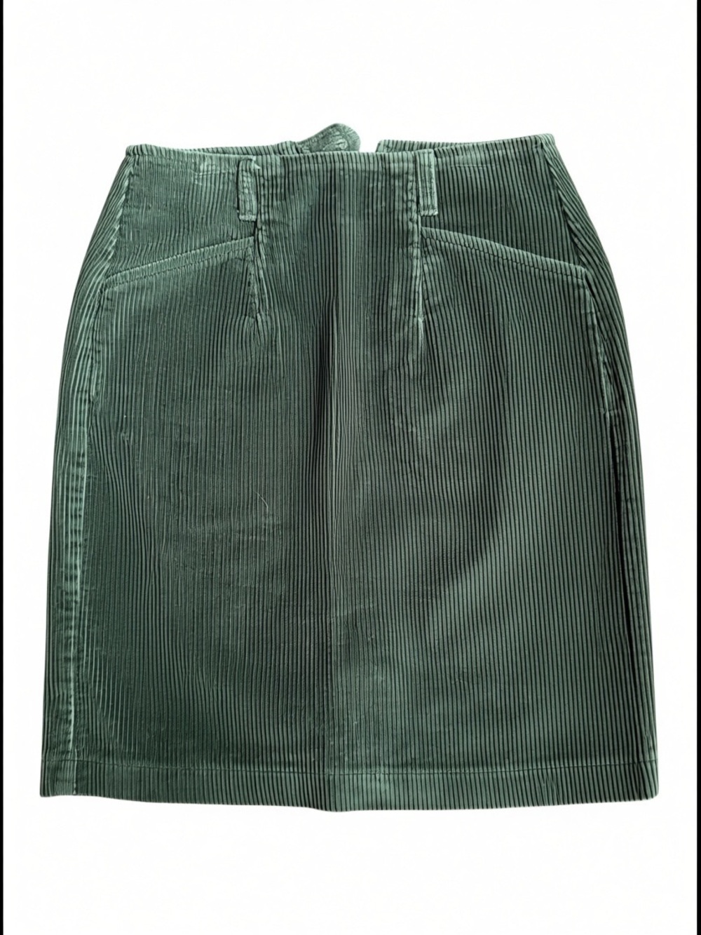 Deadstock w/o Tag Late 90s/Y2K Eddie Bauer 100% Cotton Ribbed Corduroy Midi Skir